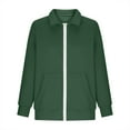 thumbnail image 6 of IVEYRTF Kids Fashion Long Sleeve Top Fashion Zipper Casual Outerwear Jacket with Pockets Comfortable sweatshirts for Everyday Wear Boys Girls(Army Green,5-6 Years), 6 of 6