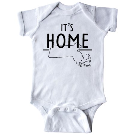 

Inktastic It s Home- State of Massachusetts Outline Gift Baby Boy or Baby Girl Bodysuit