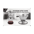 thumbnail image 2 of Stainless Steel Cone Coffee Dripper, Slow Drip Coffee Filter, Paperless and Reusable, y12620, 2 of 7
