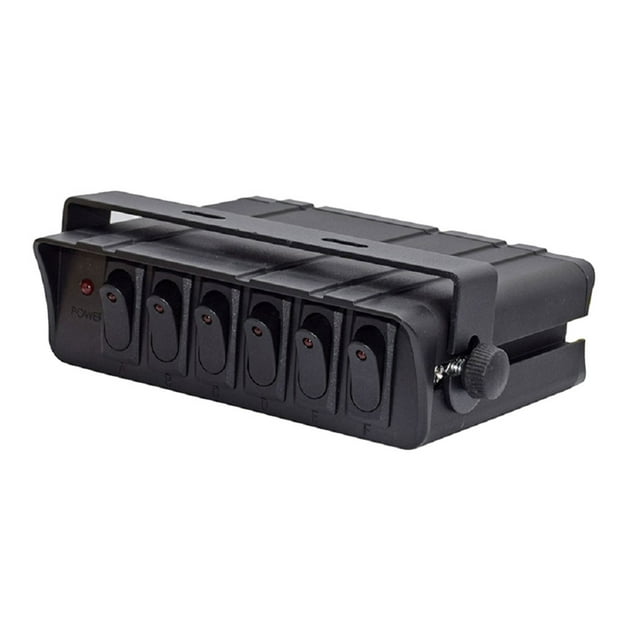 Maytalsory Panneau de Commutateur à Bascule avec Indicateur Lumineux LED Pratique et Efficace Grand Gamme Rouge 1Ensemble