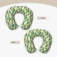 thumbnail image 3 of KLL Banana Tree Leaves Pattern Memory Foam Cervical Neck Pillow Versatile U-Shaped Pillows for Home/Office/Camping/Travelling/Soft Washable Cover, 3 of 8