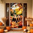 thumbnail image 4 of Fall Thanksgiving Halloween Door Curtain, 70.9 x 35.4 inches Polyester Door Cover for Party Garden Wall Decor Festive Backdrop, 4 of 6