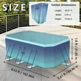 thumbnail image 2 of Beuway 102"Foldable Swimming Pool for 1-5 People,Adult Kids & Pets Non-Inflatable Pool,Above Ground Pool(Blue), 2 of 9
