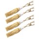 thumbnail image 1 of ¡Oferta de cortinas! Leott - 4 borlas pequeñas de cristal para cortina, accesorios para colgar cortinas individuales, cuerda de poliéster, 4 lazos, dorados, 1 of 4