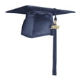 thumbnail image 5 of Endea Graduation Shiny Navy Blue Graduation Cap  Tassel, 5 of 11