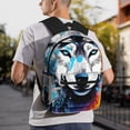 thumbnail image 6 of KLL Cool Colorful Wolf Print Laptop Backpack,Lightweight Backpack for Women Men Travel Daypack Fit for Travel Hiking Weekend, 6 of 6