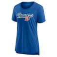 thumbnail image 2 of Women's Fanatics Heather Royal Denver Broncos Original Play Tri-Blend T-Shirt, 2 of 3