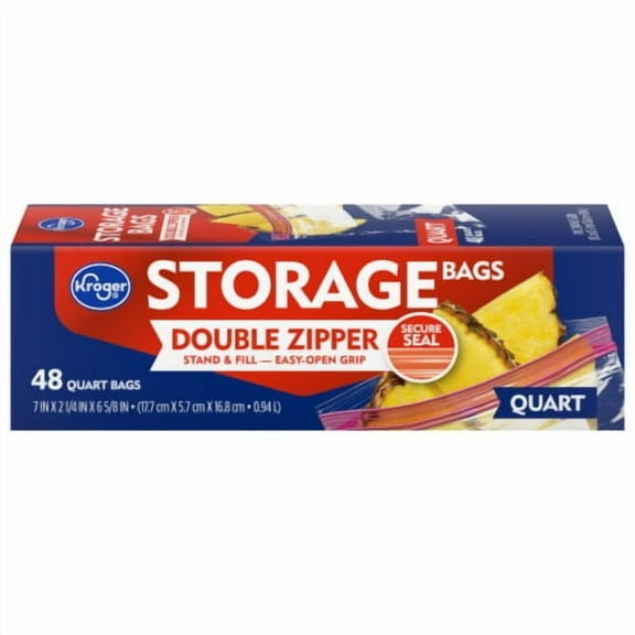 2X - KR Reclosable Quart Storage Bags