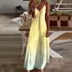 thumbnail image 1 of WILLBEST Vestidos Casuales para Mujer Verano Vestido Largo Sexi con Tirantes y Cuello En V, Vestido Playero Estampado A La Moda para Vacaciones Extra Grande, 1 of 3