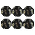 thumbnail image 2 of Balery 6 Pcs Jellyfishleather Coasters Set, Drink Table Cup Coasters For Living Room Kitchen Coffee Decor, 2 of 9