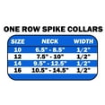 thumbnail image 2 of Pet and Dog Spike Collar, "Clear Crystals  Silver Spikes”, 2 of 8