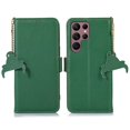 thumbnail image 1 of Nalacover Cute Wallet Case for Samsung Galaxy S22 Ultra, Card Slots Cash Holder Premium Faux PU Leather Folio Cover with Magnetic Clasp RFID Blocking Kickstand Anti-Scratches Protective Case,Green, 1 of 8