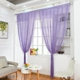 thumbnail image 2 of Nvzi -b 2 Pcs 39.37*110.24in Decorative Door String Curtain Lantern line W029USl Panel Fringe Window Room Divider Blind for Coffee House Parts Door Divider Tassel Screen Decoration ，Light Purple, 2 of 4
