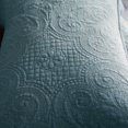 thumbnail image 2 of KASENTEX Oreiller en Coton Polyester 100 % Lavé à la Pierre Style Country-Chic, Motif Brodé Floral Traditionnel, 18"x18 Pouces, Brun Argile, 2 of 6
