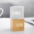 thumbnail image 3 of Sidaley Reloj despertador digital Reloj despertador LED de Reloj electrónico inteligente de escritorio Control de voz Reloj con función de Electrónica, 3 of 6