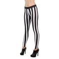 thumbnail image 4 of Black and White Striped Leggings, 4 of 6