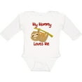 thumbnail image 3 of Inktastic My Mommy Loves Me Sloth Boys or Girls Long Sleeve Baby Bodysuit, 3 of 5