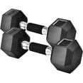 thumbnail image 1 of Rubber Grip Encased Hex Dumbbells  Hand Weights With -Slip Pair, 1 of 7