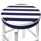thumbnail image 3 of Disketp Navy Blue And White Stripes Funda Redonda para Taburete, Funda de Cojín para Silla de Bar Suave y Elástica-13 inch, 3 of 7