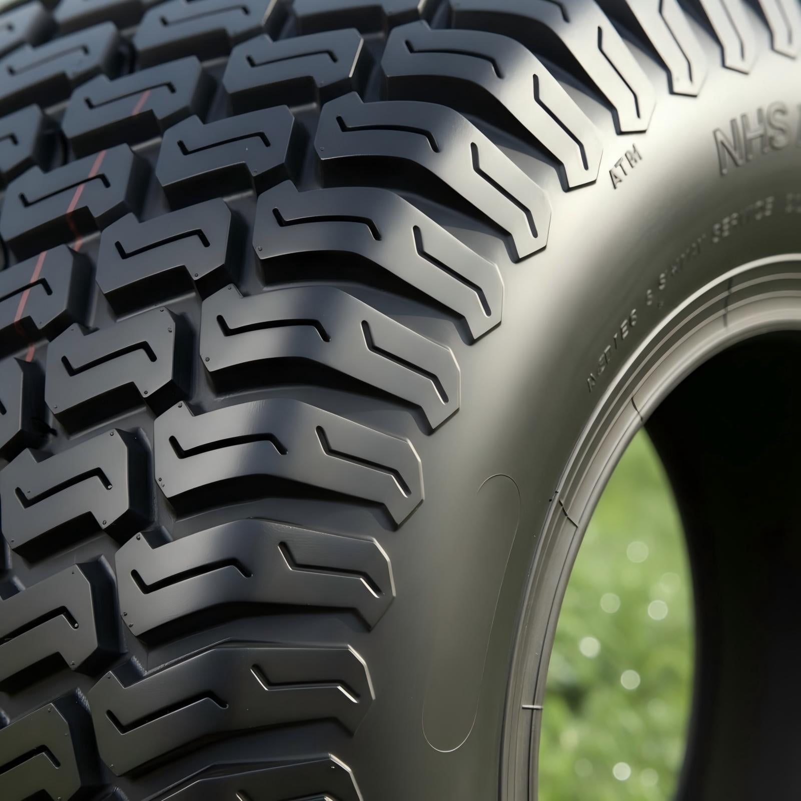 Hi-Run 2 Set SU05 13X6.50-6 4PR Lawn & Garden Tires and Wheel Assembly on 6X4.5 White Wheel with 3/4" Bushing