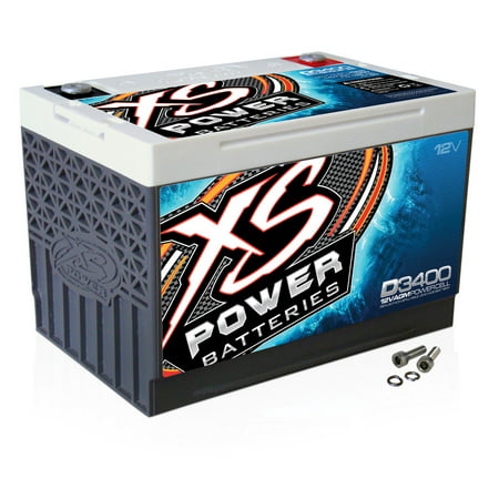 XS Power 12V BCI Group 34R AGM 4000W 3300A Car Battery with Terminal Bolt (Best Deals On Car Batteries)