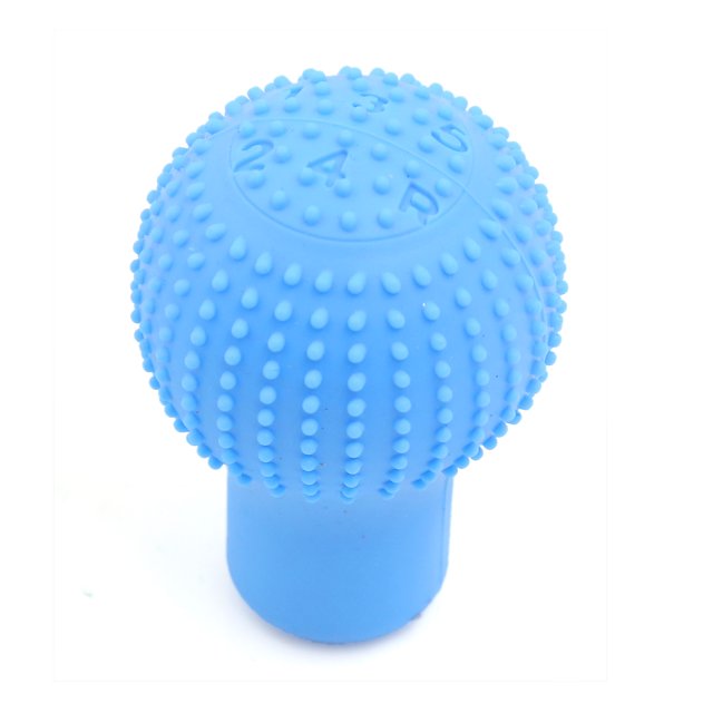 Vehículo 17mm Agujero Redonda Funda de Pomo de Cambios Protector de Silicona Azul