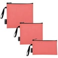thumbnail image 2 of Haosy 3 Pack Reusable Ziploc Bags BPA Free Healthy Food Storage Bag Leakproof Sandwich Snack Freezer Bags Pastel Red, 2 of 7