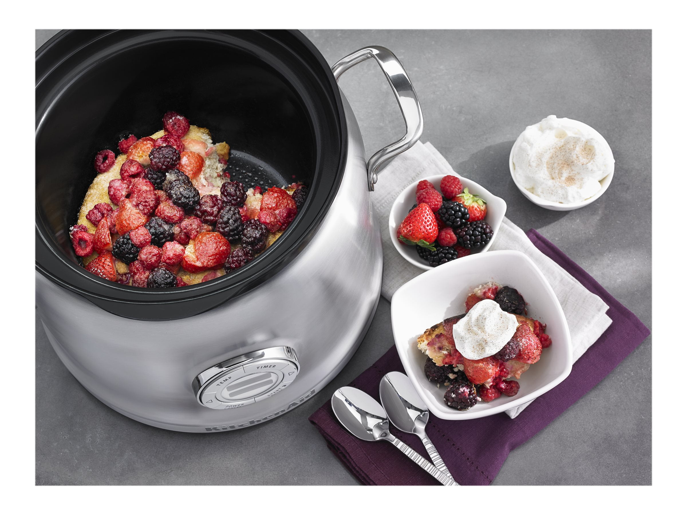 Williams Sonoma KitchenAid Stainless-Steel Multi-Cooker Red 4 Qt #7980