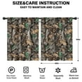 thumbnail image 2 of Blackout Kids Curtains,Brown Green Camo Leaves Branches Pattern Childrens Insulated Curtains Set Of 2,Bedroom Essentials,Toddler Room Decor 42"x54", 2 of 5