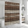 thumbnail image 6 of Brown Beige Wooden Shower Curtain, Waterproof Shower Curtains for Bathroom, Vintage Farmhouse Retro Art Washable Fabric Bathtub Curtain Set Bath Decor with 12 Hooks Standard 72"x72", 6 of 8
