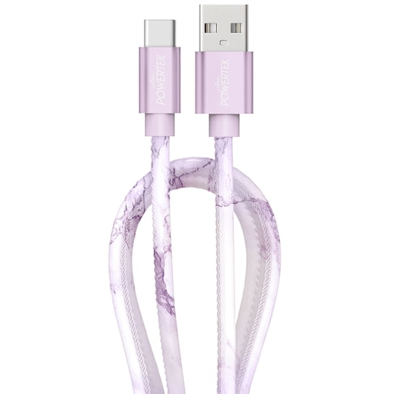 Liquipel Type C Marble Cable - Purple