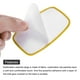 thumbnail image 4 of Uxcell 30 piezas de parches en blanco para sublimación, 10x6cm/3.94x2.36 pulgadas, tela para transferencia de calor, blanco con borde amarillo, 4 of 7