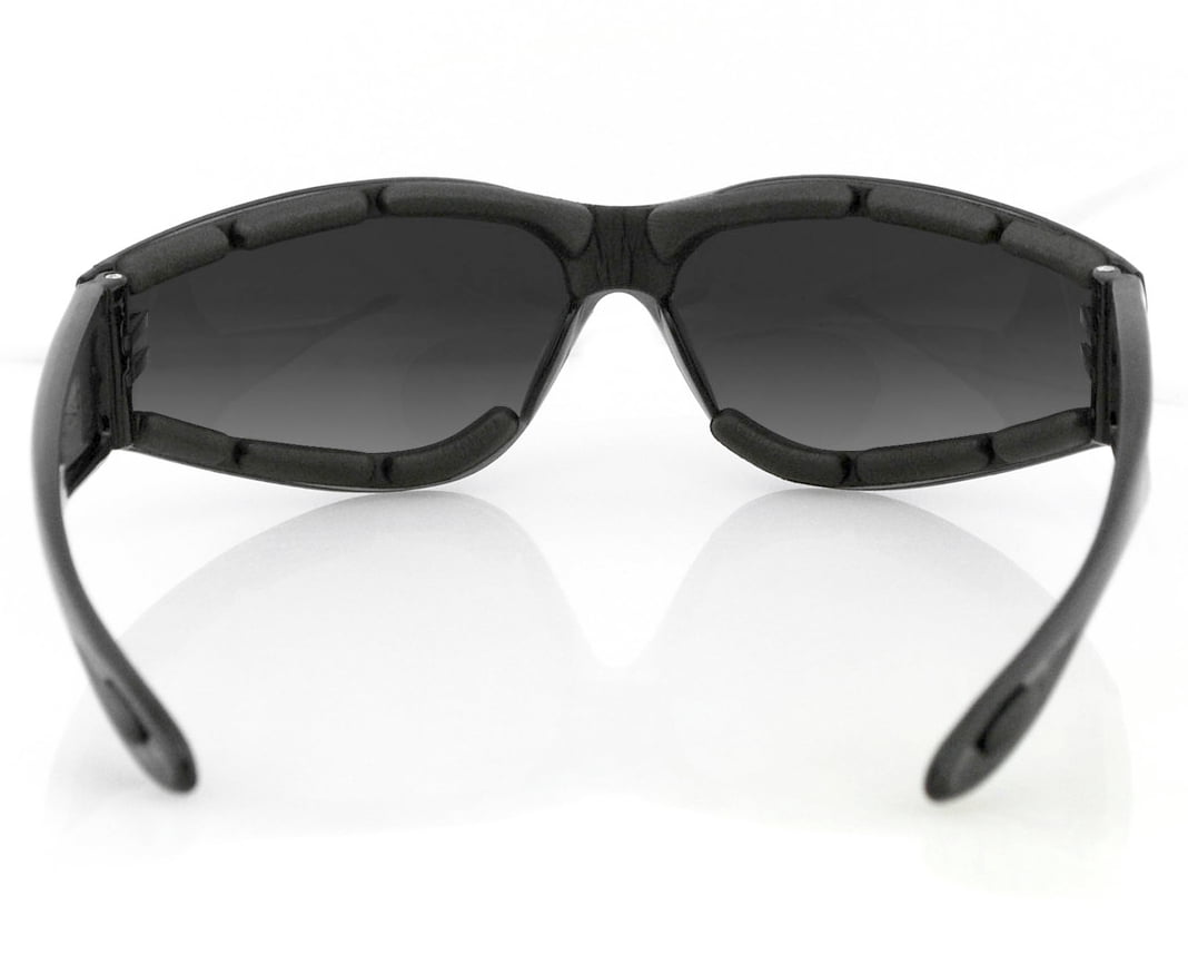 Bobster ESH201 Shield II Frameless Smoked Lenses Motorcycle Black Sunglasses