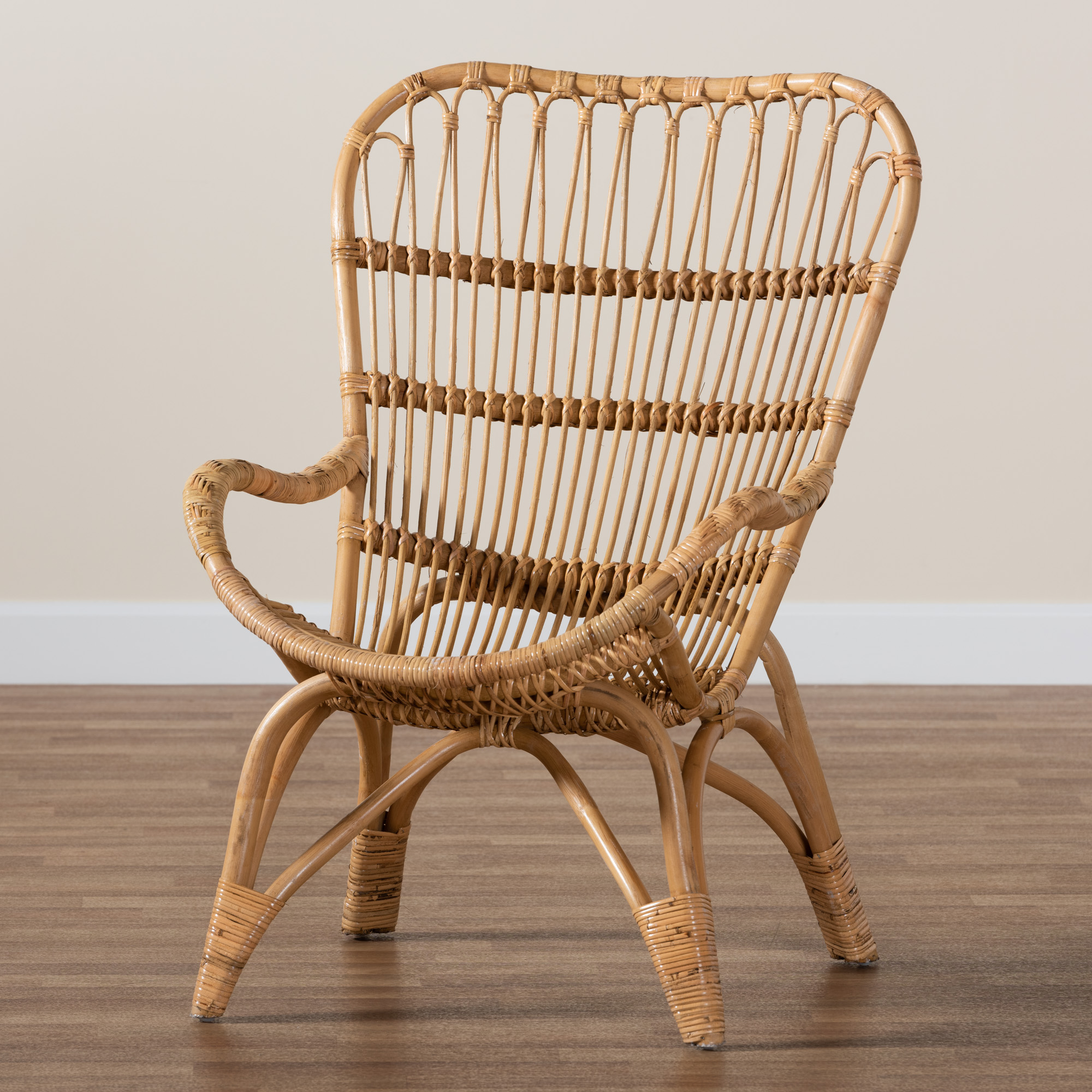 bali & pari Earvin Rattan BOHO Accent Chair, Natural Brown - image 9 of 10