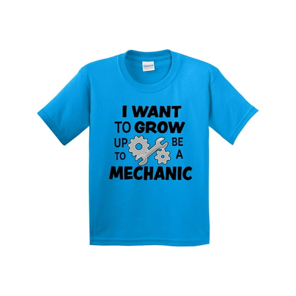 Inktastic I Want to Grow Up to Be a Mechanic Youth T-Shirt