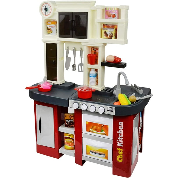 Jimmy's Toys Kitchen Play Set with Realistic Sounds and Water Sink