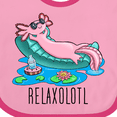 thumbnail image 4 of Inktastic Relaxolotl- Cute Axolotl on Summer Vacation Boys or Girls Baby Bib, 4 of 4
