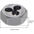 thumbnail image 3 of HUGFEGWE Hex Rethreading Die, UNF 5-44 Carbon Steel Thread Die, Hex Rethreading Die Machine Thread Die, Hexagon Taper Pipe, 2 Pcs CJB91-22857, 3 of 7