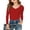 shirts 72#Red, variant on WAYUTE Girls Shirts Long Sleeve Ribbed V Neck Solid Color T Shirt Top for Kids Breathable Lightweight Casual Outdoor