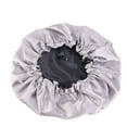 thumbnail image 4 of JJHGVB Satin Bonnet Shower Cap Hair Bonnet Silk Bonnet Hair Bonnet for Sleeping Elastic Wide Band Silk Sleep Cap Soft and Breathable Black One Size, 4 of 4
