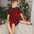 thumbnail image 4 of Balery Nautical American Flag Conjunto de Pijama Infantil de Manga Corta con Estampado – Ropa de Dormir de Algodón Suave-X-Large, 4 of 6