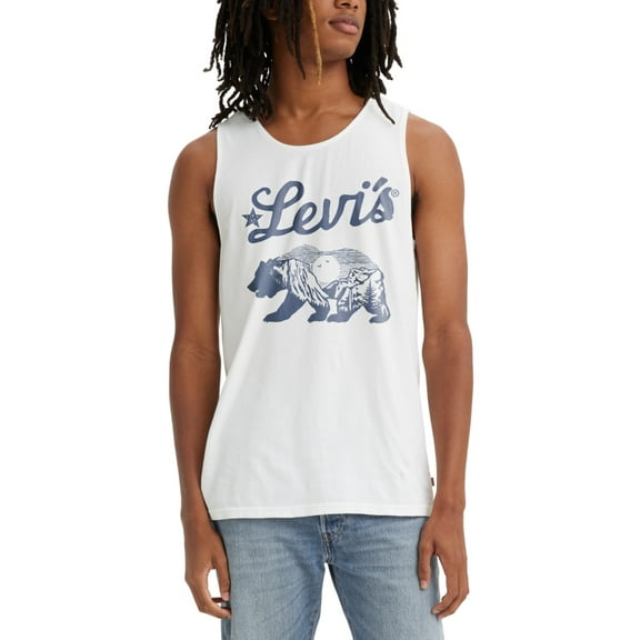 Levi's AMERICANA Men's Relaxed-Fit Logo Bear Graphic Tank Top, US Medium