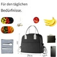 thumbnail image 3 of Bolsa nevera pequeña, bolsa nevera pequeña, bolsa nevera pequeña, bolsa nevera pequeña para el trabajo, bolsa para el almuerzo, bolsa de picnic, bolsa térmica, bolsa aislante (10 litros, gris), 3 of 5
