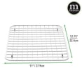 thumbnail image 3 of mDesign Protective Metal Wire Kitchen Sink Drying Mat/Grid, 2 Pack - White, 3 of 7