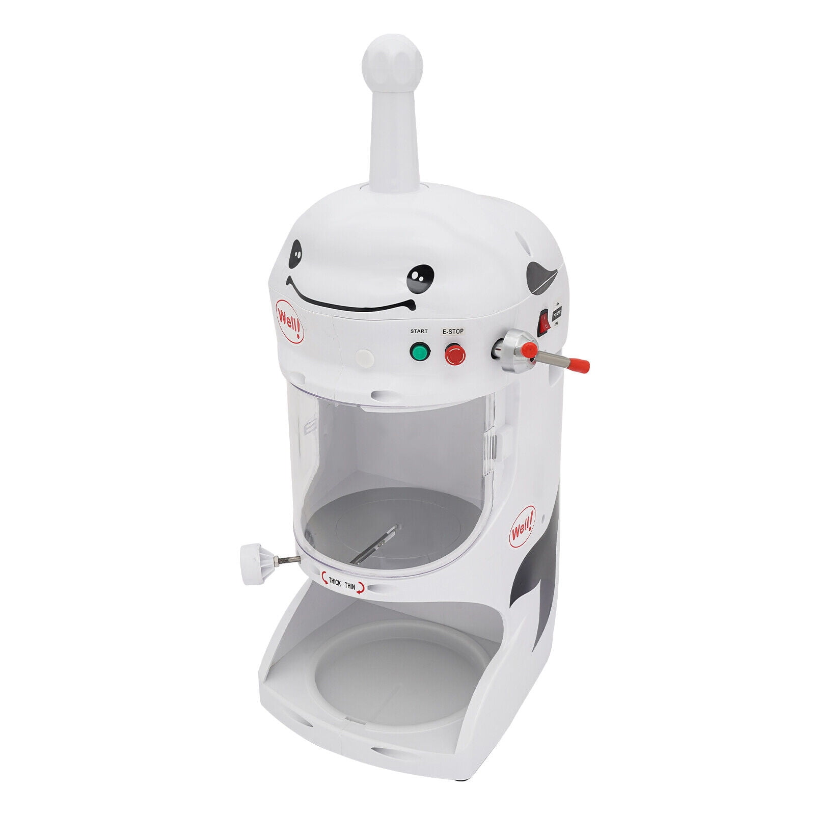 Electric Ice Shaver Crusher Snow Cone Maker 350W Ice Cream Shaving Machine 110V 90kg/H