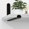 thumbnail image 6 of Afuly White Floating Shelves for Wall Hanging Shelves over Toilet Set of 2, 16in Wooden Decorative Shelves Wall Mounted with Black Brackets for Bathroom Bedroom Living Room, 6 of 12