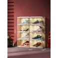 thumbnail image 1 of AntBox Boîte à Chaussures à DEL 4 Couches 8 Compartiments (8 Paires) Lumières à Commande Vocale, 1 of 9