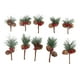 thumbnail image 1 of Verdant Touch Pequeños arreglos florales mini accesorios para árbol de Navidad, conos de pino, ramas de pino, decoraciones de Navidad, arreglos florales pequeños, 1 of 12