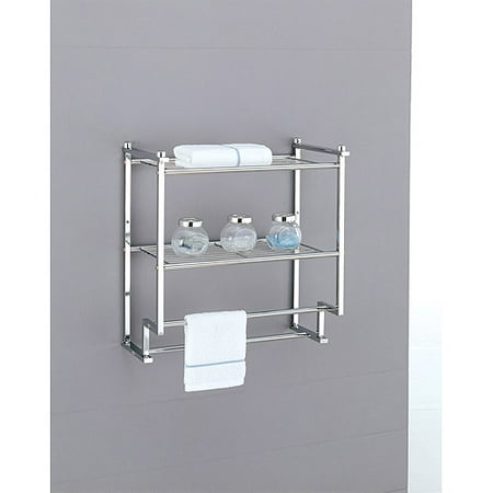 Neu Home Metro 2-Tier Wall Mounting Rack With Towel Bars