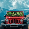 thumbnail image 4 of FUIALDOLG Green St. Patrick Leaves Windshield Sun Shade for Car Off-road Vehicle SUV Truck (52.95x16.14 Inches), Sun Shade Windshield, Shades for Windows, Protector Blocks UV, Funny Car Decor, 4 of 7